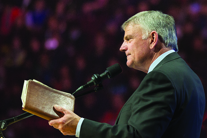 Franklin Graham preaching