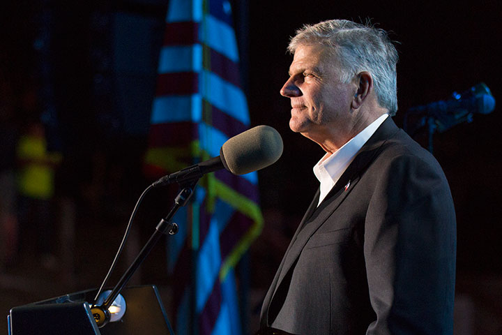 Franklin Graham speaking