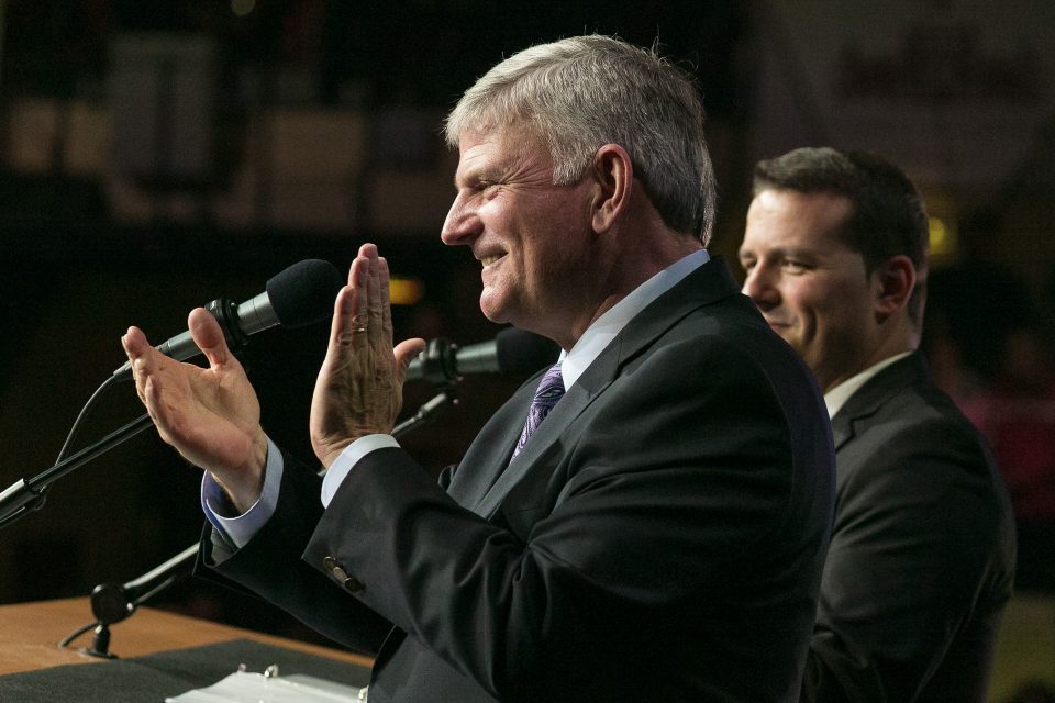 Franklin Graham clapping