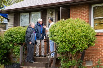 chaplains speak with homeowner