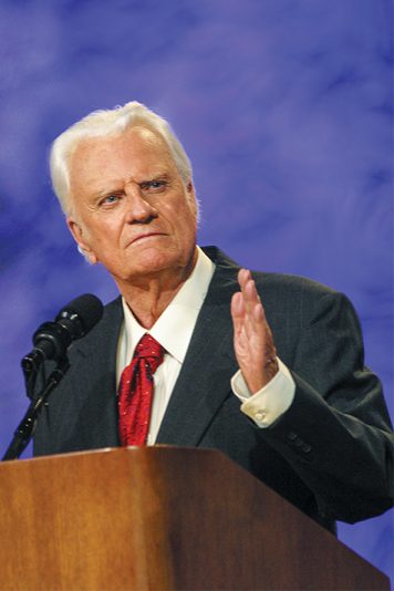 Billy Graham preaching