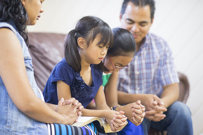 Family Pray Together