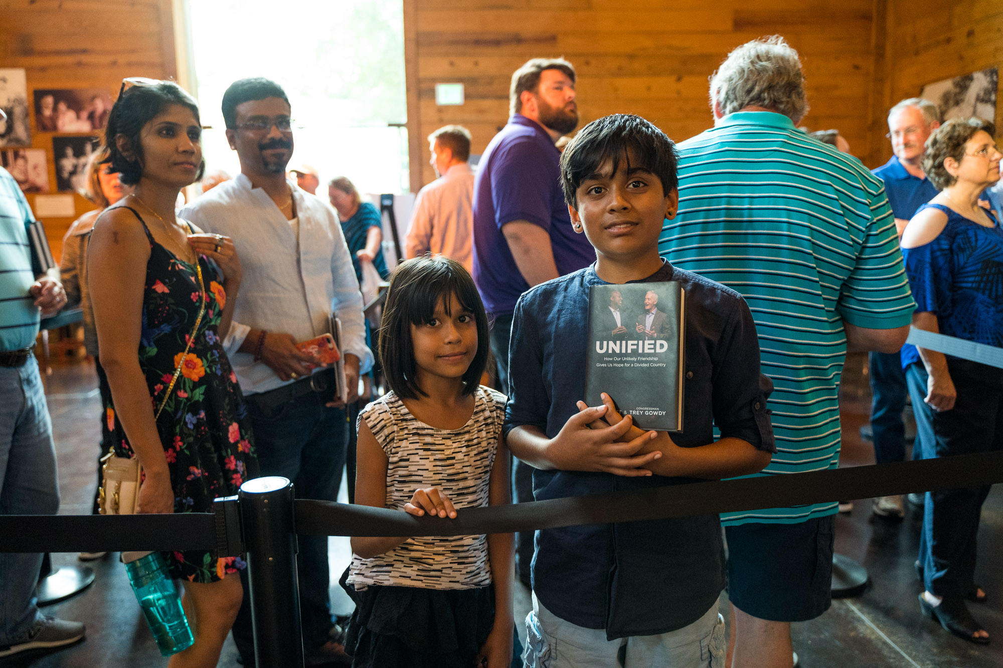 kids at the book signing