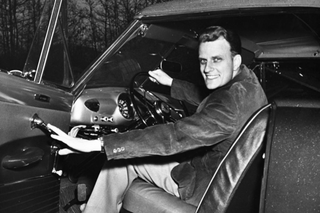 Billy Graham driving