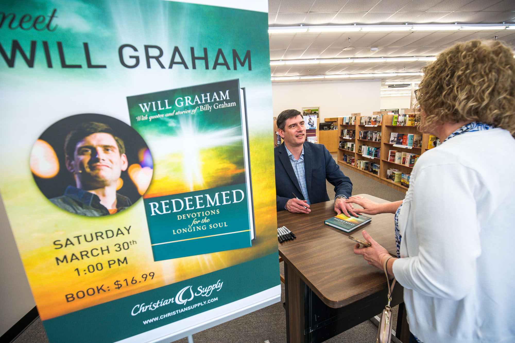 BGEA – Will Graham Book Signing – Christian Supply  Spartanburg, SC