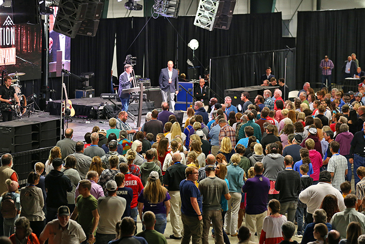 “For those that are hopeless tonight, God wants to give you hope,” Will Graham said during the invitation to receive Christ after preaching from 1 Samuel. “He will give you meaning.” The Big Sky Celebration continues Wednesday in Hamilton and Friday-Sunday in Great Falls. Watch next weekend at WillGrahamLive.com.