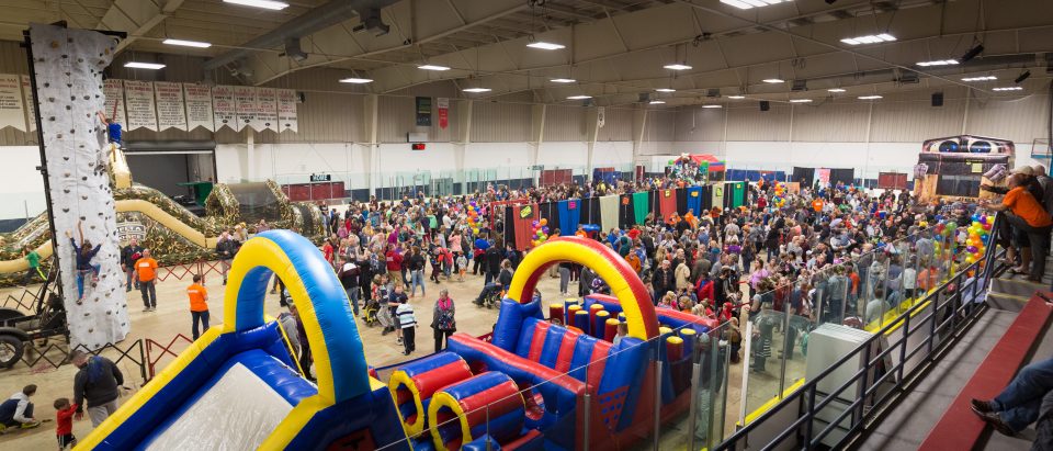 The weekend event started with KidzFest on Friday night. There were bouncy castles, games, a climbing wall and more, preceded by a Gospel message from Will Graham.