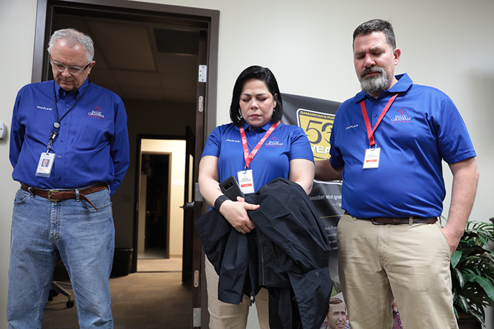 Rapid Response Team chaplains praying