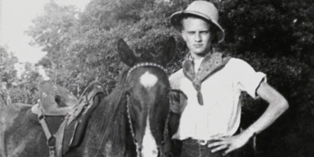 Billy Graham with Donkey-TW