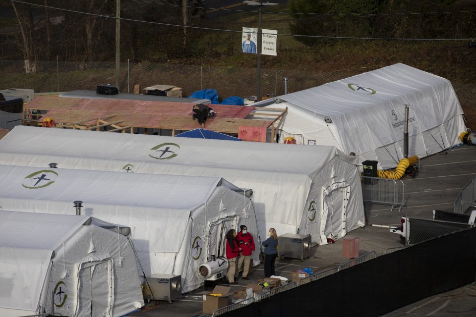 Wideshot of Emergency Field Hospital