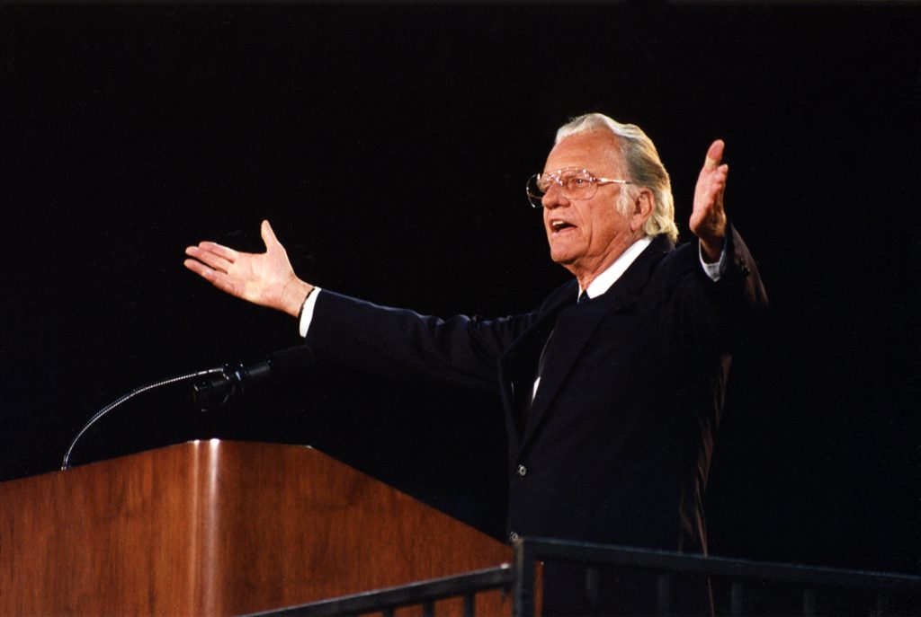 Billy Graham preaching