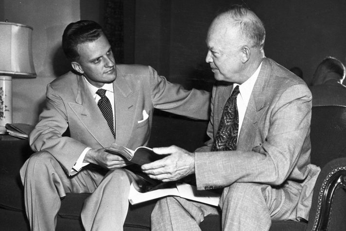 Billy Graham and Dwight D. Eisenhower