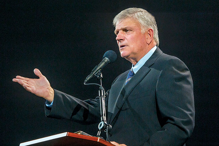 Franklin Graham preaching