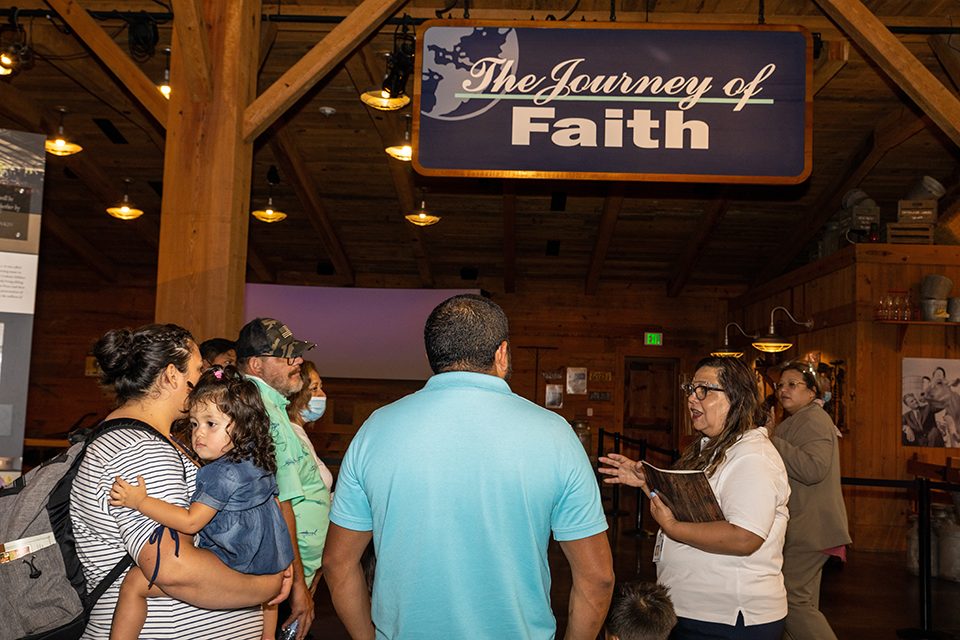guests take journey of faith tour