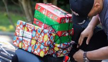 Bikers Bring Over 5,200 Gift-Filled Shoeboxes to Billy Graham Library