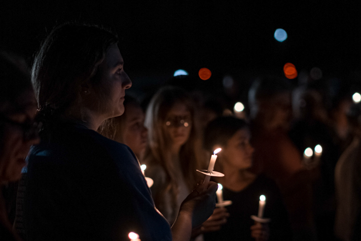 women with candle