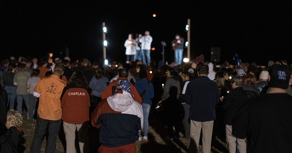 Mayfield Candle Factory Workers Come Together During Prayer Vigil