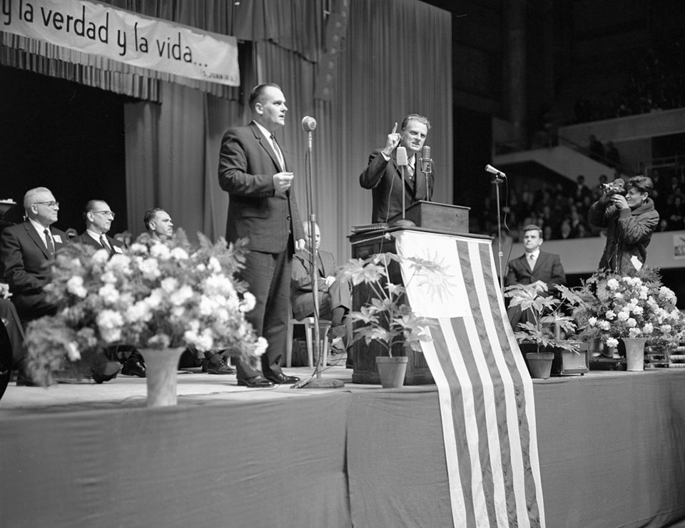 Billy Graham preaches in Uruguay