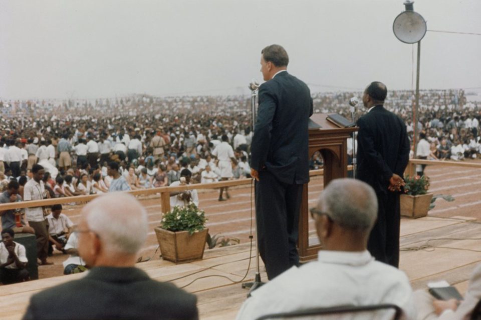 Billy Graham at podium