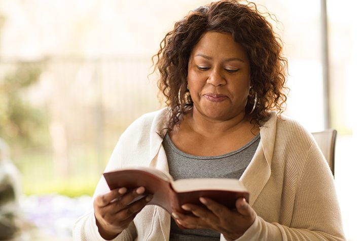 women reading Bible