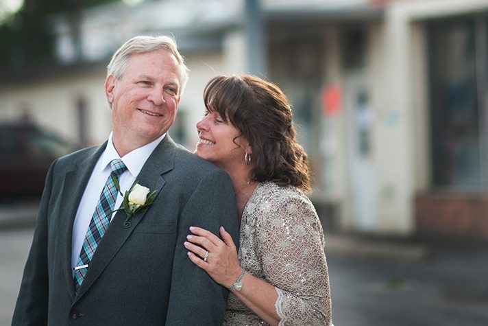 couple smiling