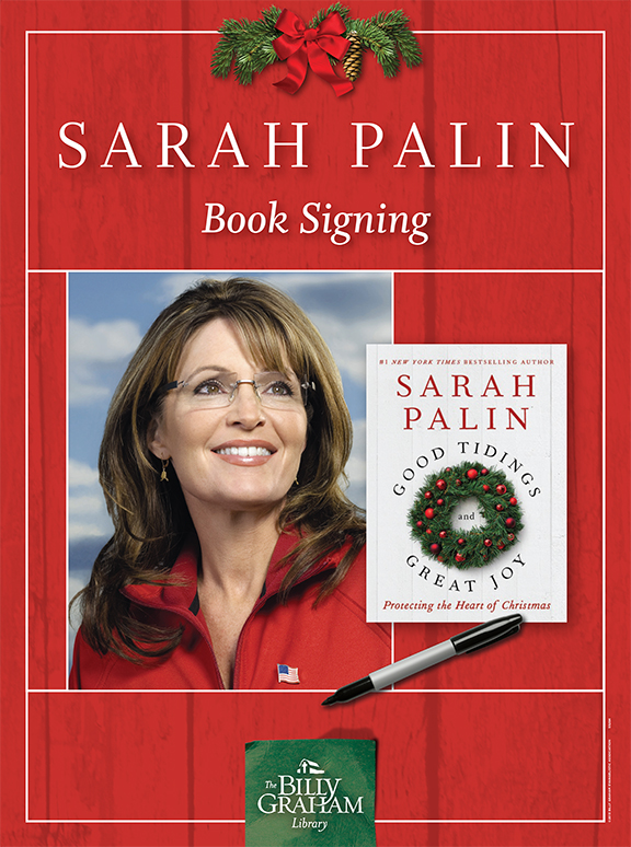Palin booksigning_Easel Sign_Small