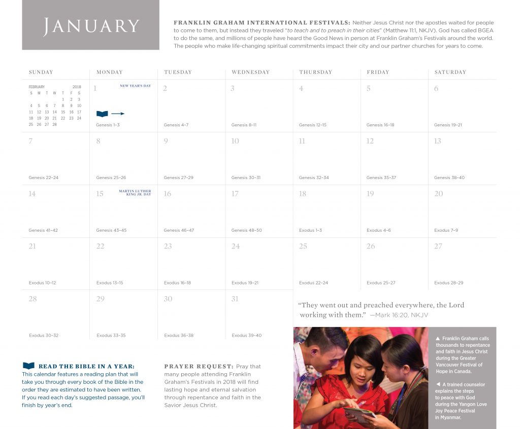 Featured image of post Calendar For Reading The Bible In A Year - This plan marches straight through the bible, from genesis to revelation.