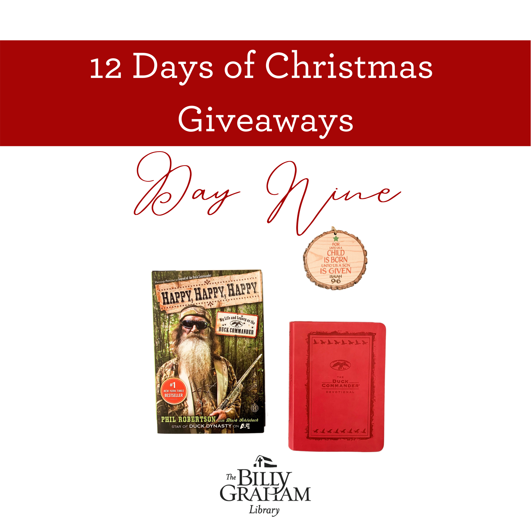 12 Days Of Christmas Giveaways Day 9 The Billy Graham Library Blog