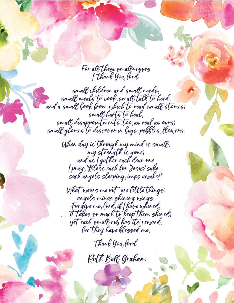 FREE Ruth Bell Graham Poem Prints - The Billy Graham Library Blog