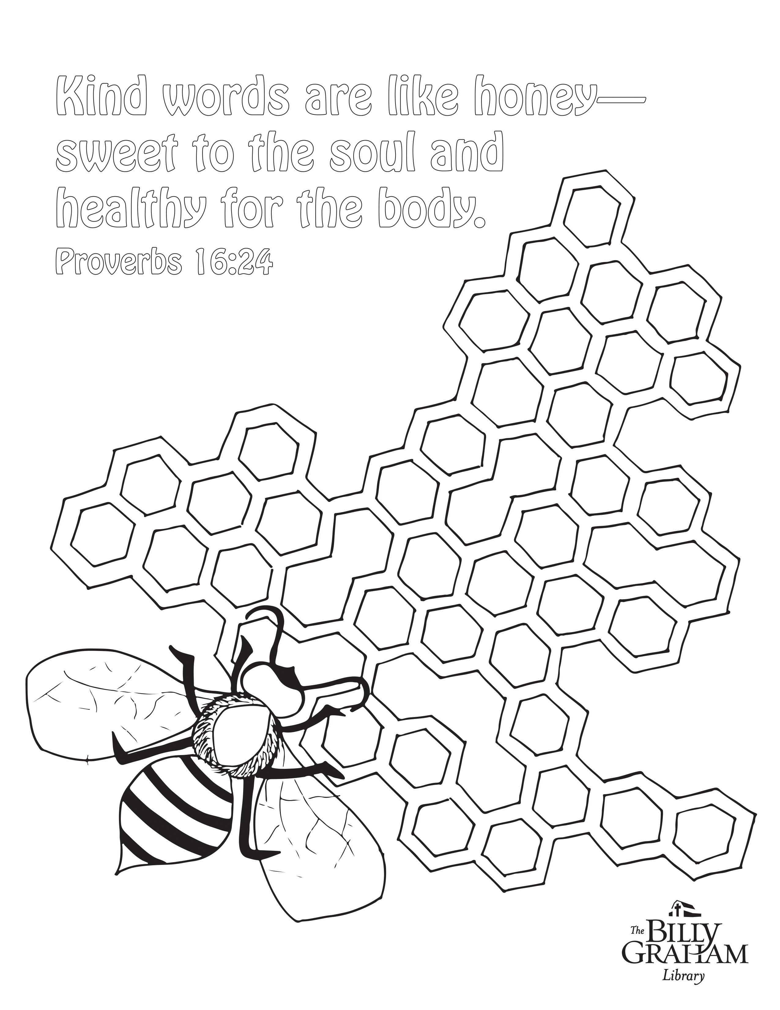 honey coloring pages