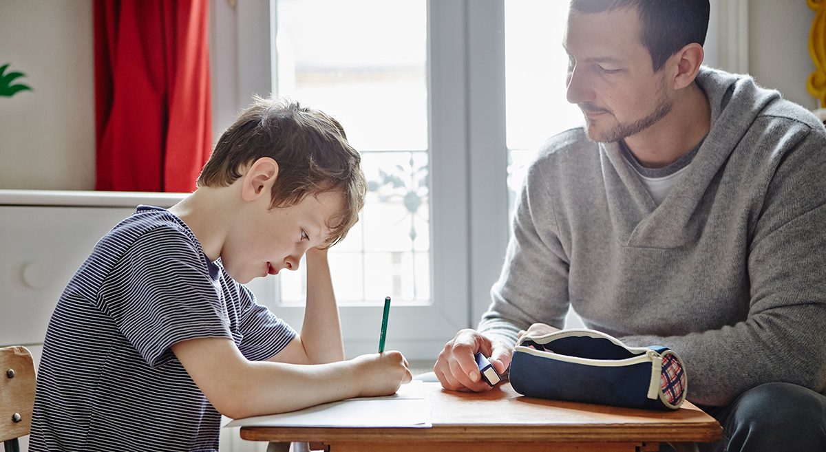 Father in school