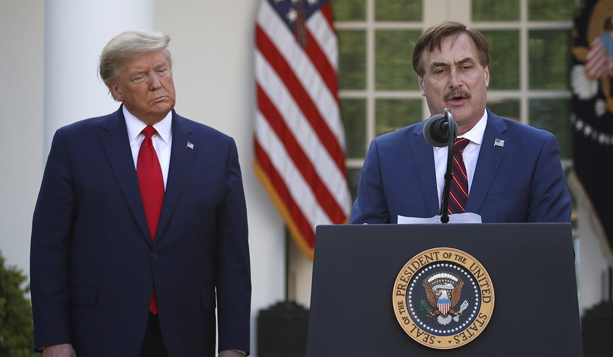 MyPillow CEO During White House Press Briefing Read Bible Amid COVID19 Pandemic