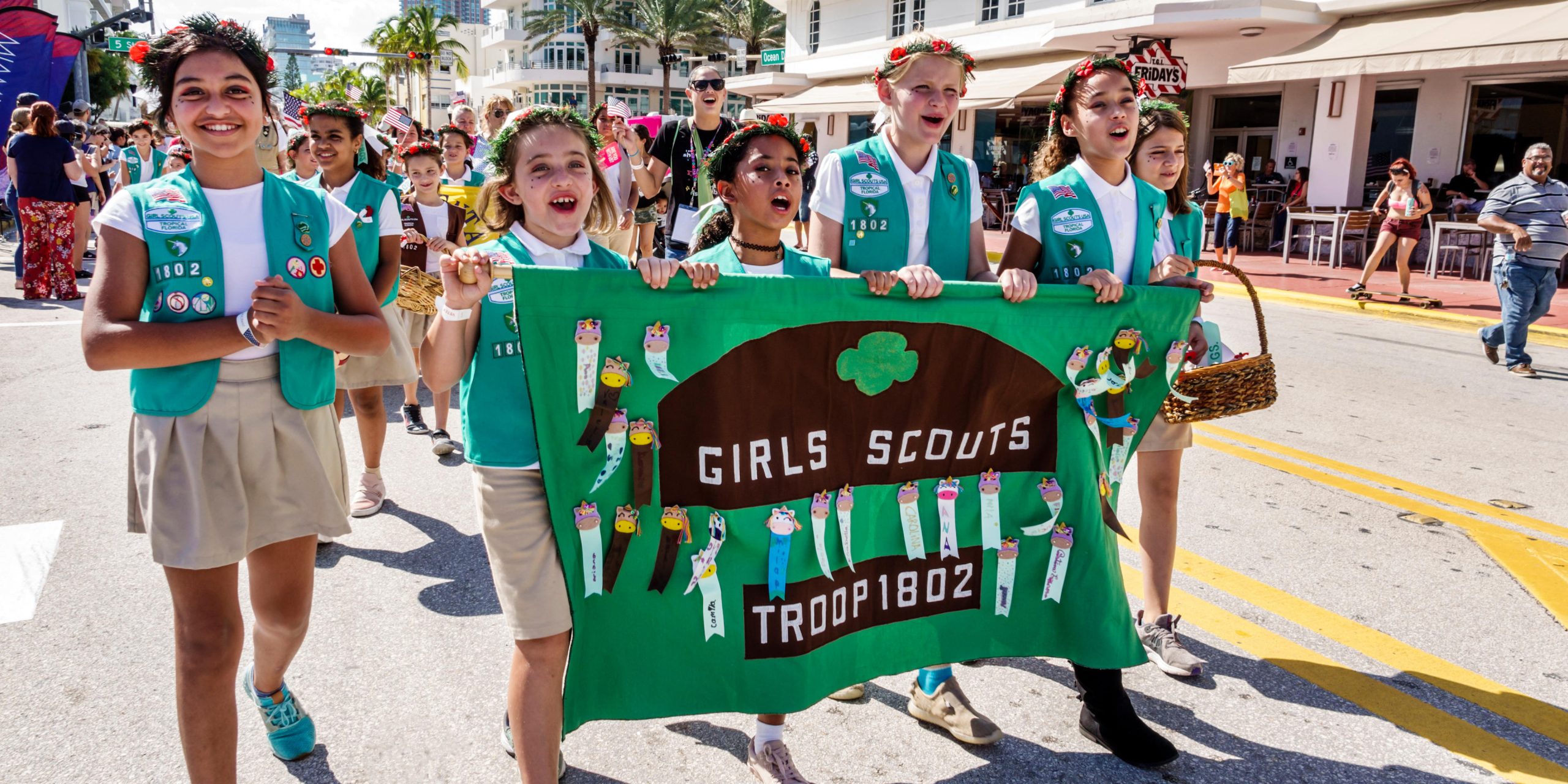 Girl Scouts Parade Patch - 4 Girls