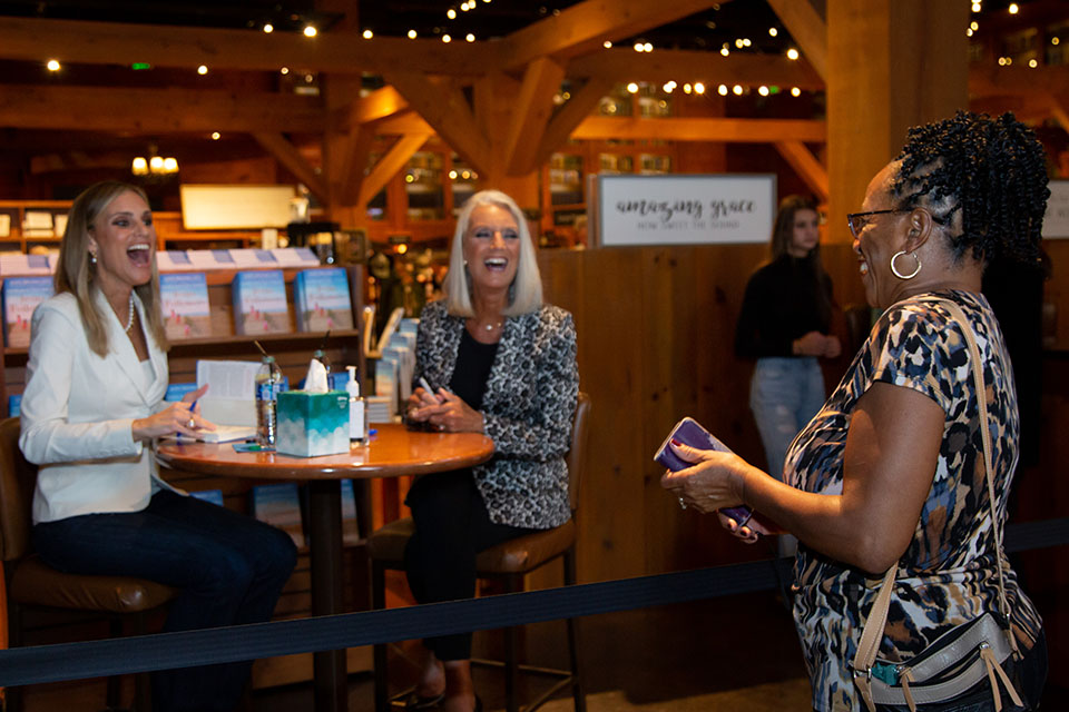 Anne Graham Lotz and daughter at the Billy Graham Library