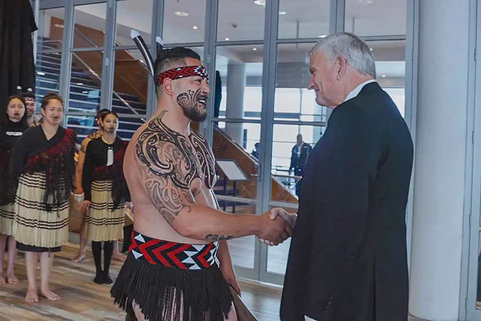 Franklin Graham was welcomed to each city in New Zealand by the Maori Christian community, descendants of the nation’s first inhabitants.