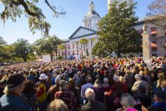 Tallahassee, Fla.: Stop #2 – Some 3,500 Florida residents gathered on the steps of the historic capitol in Tallahassee on Jan. 12, 2016, as part of the Decision America Tour.