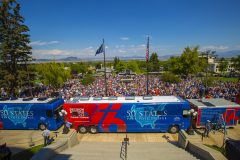 Helena, Montana: Stop #33—Some 2,700 Wyoming citizens gathered at the capitol’s north front steps in Helena on Aug. 9, 2016, as part of the Decision America Tour.