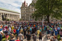 Albany, New York: Stop #38—Some 2,800 New Yorkers gathered at the West Capitol Park in Albany on Aug. 25, 2016, as part of the Decision America Tour.
