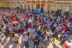 Trenton, New Jersey: Stop #43—Some 2,700 New Jersey citizens gathered at the Capitol Front Plaza in Trenton on Sept. 14, 2016, as part of the Decision America Tour.