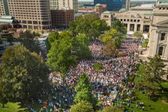 Indianapolis: Stop #46—Some 8,400 Indianans gathered at the Capitol South Lawn in Indianapolis on Oct. 5, 2016, as part of the Decision America Tour.