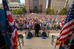Columbus, Ohio: Stop #47—Some 7,900 Ohioans gathered at the Capitol West Plaza in Columbus on Oct. 6, 2016, as part of the Decision America Tour.