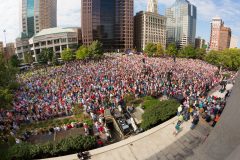 Columbus, Ohio: Stop #47—Some 7,900 Ohioans gathered at the Capitol West Plaza in Columbus on Oct. 6, 2016, as part of the Decision America Tour.