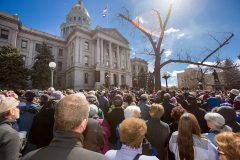 Denver, Colo.: Stop #8 – Some 4,200 Colorado residents gathered at the capitol’s west steps in Denver on March 15, 2016, as part of the Decision America Tour.