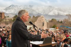 Salt Lake City, Utah: Stop #11 – Some 1,400 Utah residents gathered at the capitol’s south steps in Salt Lake City on March 29, 2016, as part of the Decision America Tour.