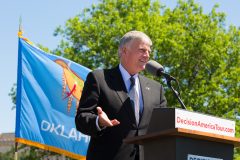 Oklahoma City, Okla.: Stop #18 – Some 5,100 Oklahomans gathered in the south parking lot of the capitol in Oklahoma City on April 27, 2016, as part of the Decision America Tour.