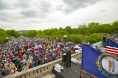 Frankfort, Ky.: Stop #22 – Some 5,800 Kentucky residents gathered at the capitol’s Front Terrace in Frankfort on May 4, 2016, as part of the Decision America Tour.