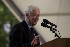 Former President Jimmy Carter at the Billy Graham Library dedication ceremony (May 31, 2007).