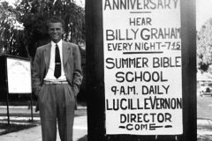 While attending college at Florida Bible Institute (now Trinity College of Florida) in the late 1930s, Billy Graham preaches at local churches.