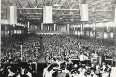 In 1953, more than a year before the Supreme Court decision banning racial discrimination, Billy Graham holds a Crusade in Chattanooga, Tennessee, without segregated seating areas. "Jesus was a man," Graham later said. "He was not a white man. He was not a black man….Christianity is not a white man's religion."