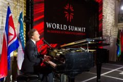 May 10: Popular Christian artist Michael W. Smith performs for the more than 600 people who attended the opening session of the World Summit in Defense of Persecuted Christians.